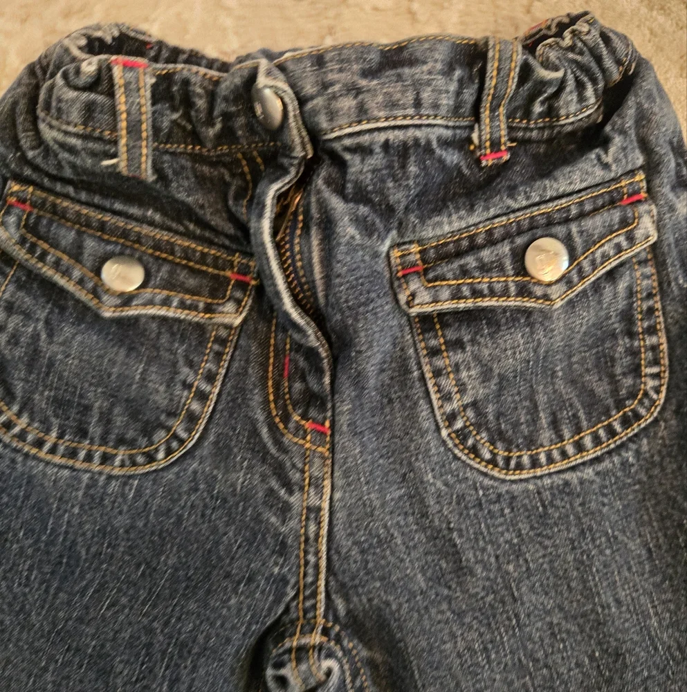 Gymboree Y2k Denim Jeans with Heart Embroidery